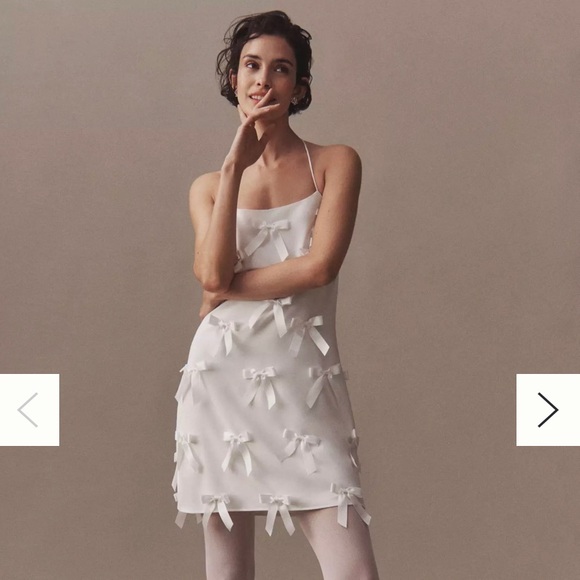Anthropologie Hutch Halter Bow Mini Dress *Never Worn* - Picture 1 of 6